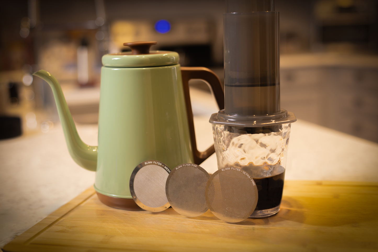 Reusable AeroPress Filter Set - 3 Pack - Mesh, Fine, Ultra-Fine